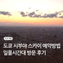도쿄 시부야스카이 예약 성공 후기 클룩 추천 방문 시간대 예매 오픈일