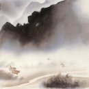 운보 김기창, 산수와 추상화