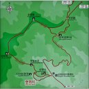 강원도 평창군 오대산(五臺山) 비로봉(1563m) 산행지도 이미지