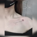 수채화타투 여리여리한 느낌