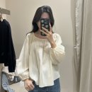 시에 sie 멜리 코튼 오프숄더 블라우스, 엘리아 셔링 블라우스 착용후기, 더현대시에