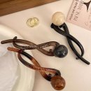 심플한 올림머리핀 긴머리 헤어핀 진주 삔 이미지