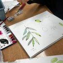 성인수채화 | 부산 KTC평생교육원 붓캘리 오일파스텔 성인수채화 출강후기