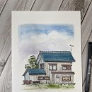 수채화어반스케치 이미지