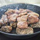 대한맥반석 | 집에서 해먹는 캠핑바베큐,후라이팬 맥반석 봄찬 맥반석 이용후기