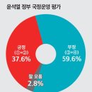 ﻿윤석열 정부 임기 두 달째 37프로 대통령 지지율 - 지지율 하락속도 신기록 달성 이미지