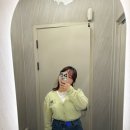 [패션/제품후기] 몬스타엑스 주헌이 입었던 웰빙익스프레스 Logo Patch Hairy Cardigan Mint 가디건후기