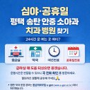 의료법인 양진의료재단 평택성모병원 | 평택 송탄 안중 설 연휴 병원 소아과 치과 응급실 정리