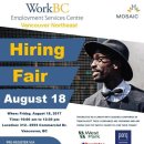 [채용 박람회]Northeast WorkBC HIRING FAIR - Aug 18th 이미지