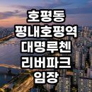 평동초등학교 | 호평동 평내호평역 대명루첸 리버파크 임장 후기 실거주와 투자 가치 분석