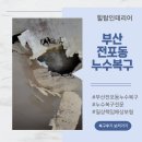 대우리치빌 | 부산 전포동누수복구 대우 리치빌 천장시공수리!