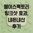 페이스팩토리 링크샷 효과, 내돈내산 후기