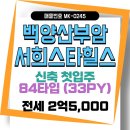 롯데서희공인중개사사무소 | [부산진구 부암동]백양산 부암서희스타힐스 신축 아파트 84타입(33PY)전세 2억5천/전타입보유