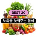 30대부터 확 느껴지는 노화 지금부터라도 꼭 먹어야 할 노화 예방 음식 20가지 총정리! 필독