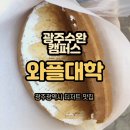 와플대학광주경신사거리캠퍼스 | 광주 수완지구 와플 맛집 와플대학 애플시나몬와플 내돈내산 후기(메뉴, 가격)