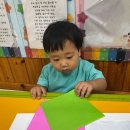 색종이로 여름비를 표현해요 이미지