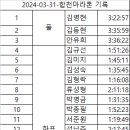 2024-03-31 합천 벚꽃 마라톤대회 기록 이미지