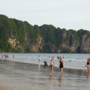 태국 끄라비(Krabi)아오낭(Ao Nang Beach)비치의 해질녘 풍경 이미지