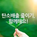 탄소배출 줄이기, 함께해요! 이미지