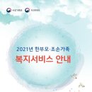 2021년 한부모.조손가족 복지서비스 안내 이미지