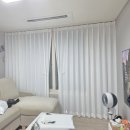 로즈힐커텐 | 면목동 안정감있는 헤비쉬폰차르르커튼 시공후기