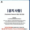 PSN(PlayStation Network) 서비스 이전안내 이미지