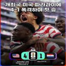 미국도 이겼다 그것도 4-1 대승!! 미국 개막식과 함께 파라과이전 완승!! 발로건 멀티골과 레이나의...