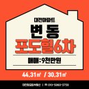 황금알부동산중개 | 대전 서구 변동 포도힐6차 아파트 매매에 대한 솔직한 후기