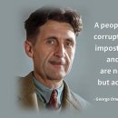 조지 오웰 George Orwell 의 명언 이미지
