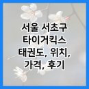 형제3태권도 | 서울 서초구 타이거킥스 태권도, 위치, 가격, 후기