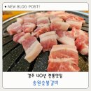 송원숯불갈비 | 경주 불국사 근처 맛집 42년 전통 송원 숯불갈비 가족외식 후기