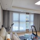 한양세탁 | 한양수자인사가정파크 쉬폰형상기억 거실커튼 시공후기