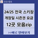 24/25 전국 스키장 개장일 시즌권 운영시간 이용요금 할인혜택 12곳 스키장 모음집 이미지