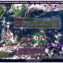 [보라카이환율/드보라] 9월18일 보라카이 환율과 날씨 위성사진 및 바람 상황 이미지