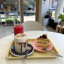 강송로125번길 | 일산 백석 카페 슬로우브리즈, 묵직 산뜻한 빅토리아 케이크 100% 수박주스 맛있어
