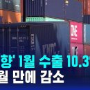 &#39;설 영향&#39; 1월 수출 10.3%↓…16개월 만에 감소 이미지