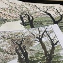 감성 한국화일러스트 이미지