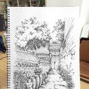 펜으로 그리는 힐링 스케치 이미지