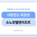 대명콘도 회원권 소노호텔앤리조트 법인무기명콘도로 30평형 직원들 사용후기