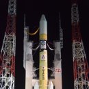 네비게이션 위성으로 발사 준비가 된 일본 H-2A 로켓 이미지