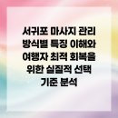 컴퓨터기초활용 | 서귀포 마사지 관리 방식별 특징 이해와 여행자 최적 회복을 위한 실질적 선택 기준 분석