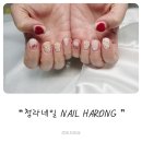 청라네일샵 네일하롱에서 겨울 크리스마스네일 완성