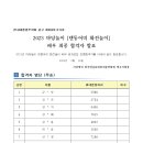 2023 마당놀이 [덴동어미 화전놀이] 배우 최종 합격자 발표 이미지