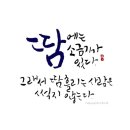 책 속 좋은 글귀 캘리그라피 이미지