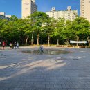 된밭공원 바닥분수 이미지