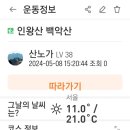 인왕산 백악산 청운대 호경암 국민대 앞 (24.5.8)~2 이미지