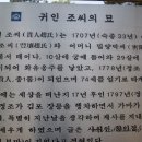 귀인조씨묘 이미지