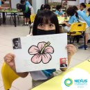 Nexus Y2 Merdeka activities-coloring national flowers, the hibiscus. 이미지