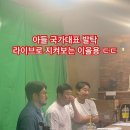 아들 국가대표 발탁 라이브로 지켜본 이을용.gif 이미지
