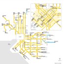 멜번의 각종 지도( 시티맵, 기차노선표, 트램노선표 ) 이미지